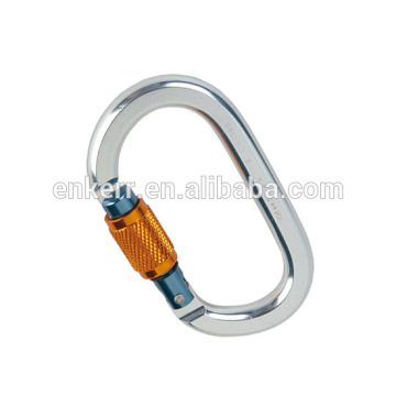 SCREW LOCK Oval shape aluminum Carabiner