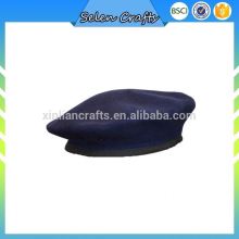 Classic Design Hand Made Navy Sheep Wool Berets For Army