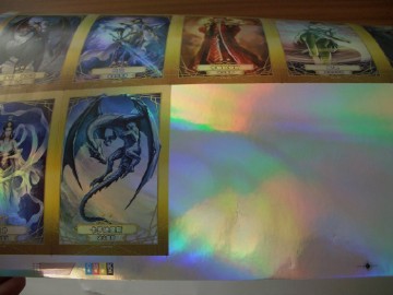 Special flash paper cards poker card