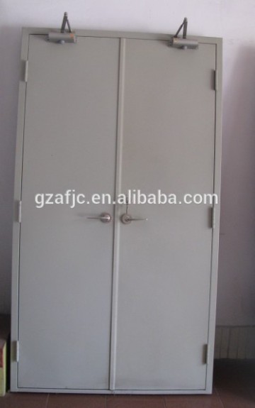 Guangzhou fire rated steel or stainless steel door, fire resist swing doors, fire rated interior doors