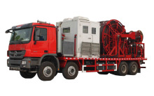 Coiled tubing operation vehicle