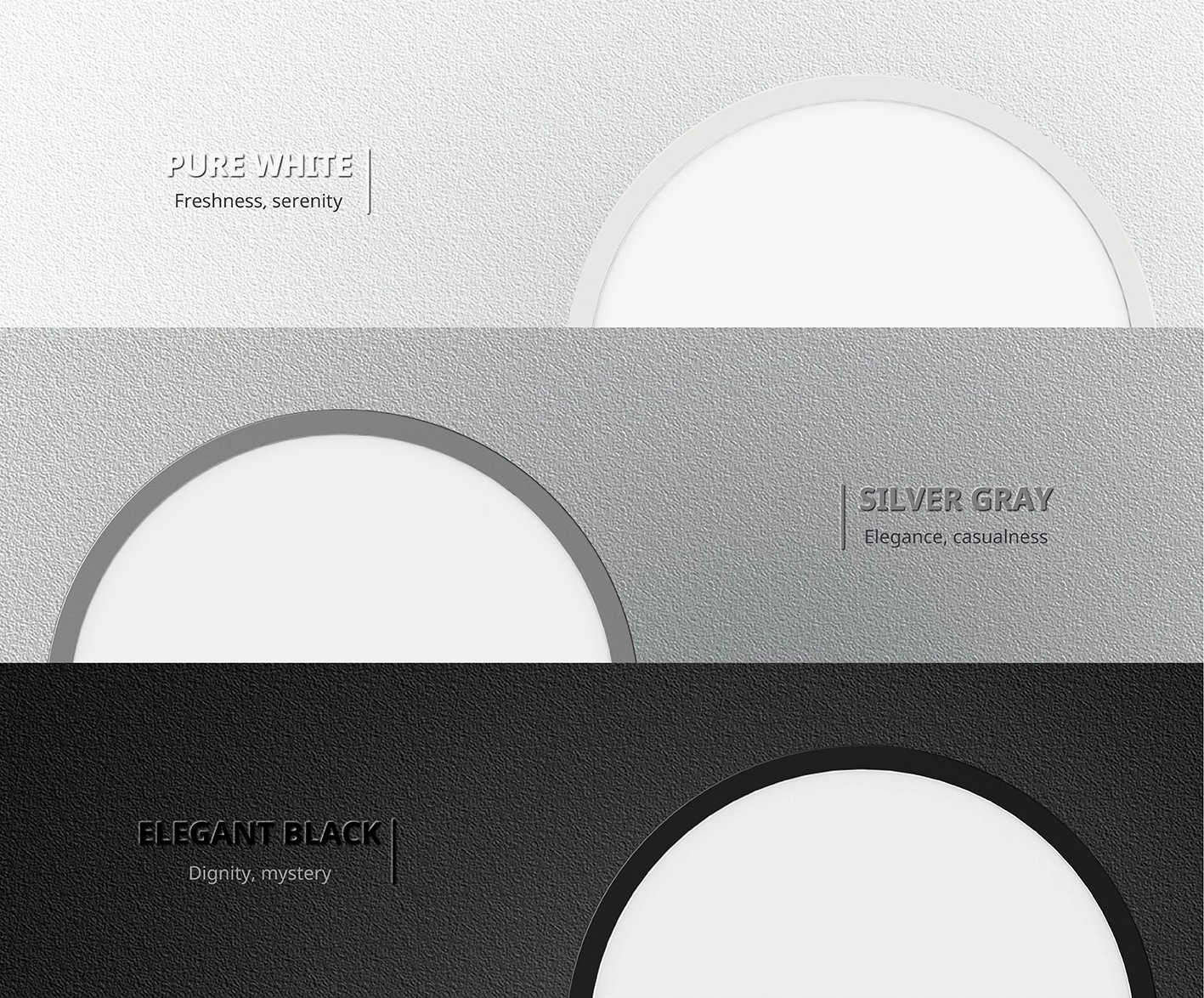 400mm Recessed Round LED Panel Light
