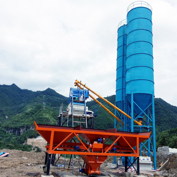 YHZS25 concrete batching plant with compact structure