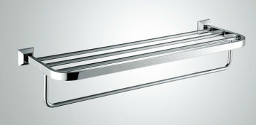 factory two bathtowel shelf,brass double hotel bathtowel shelf,square double bathtowel shelf