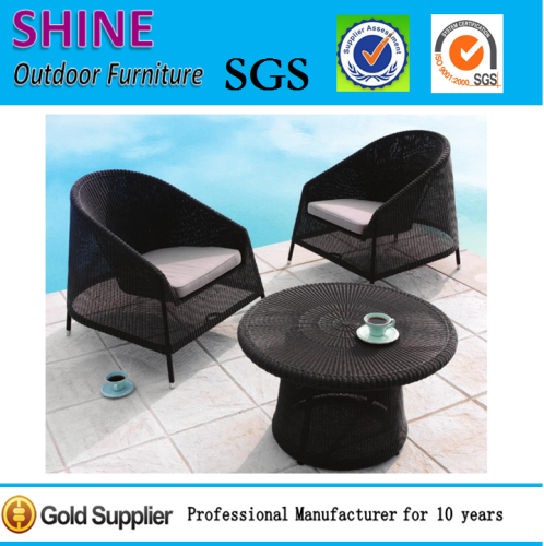 Round Outdoor Furniture Rattan Dining Table and Chair High Quality