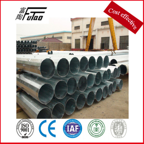 Hot Dip Galvanized Steel Galvanized Electric Power Pole