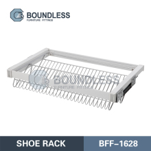 Hot selling wardrobe sliding door fittings with low price show rack