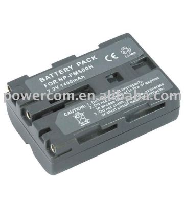 Digital camcorder battery pack for NP-FM500