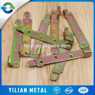 Steel H type bed hooks zinc plated finish