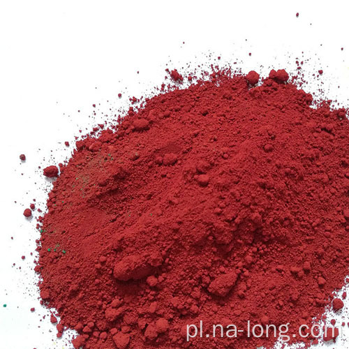 Żelazny czerwony pigment o dobrej dyspersji