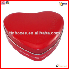 heart shape christmas storage tin box