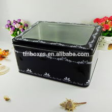 Factory custom wholesale metal rectangle dog food storage tin box