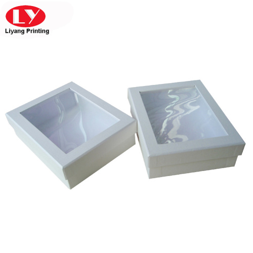 Paperboard White Premium Box με καθαρό παράθυρο