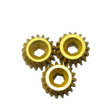 Custom precision CNC machining brass pinion