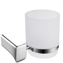 Wall Mounted Bathroom Toothbrush Glass Cup Holder