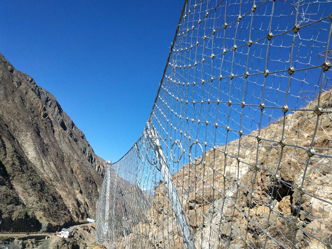 Slope Protection Fence for Mountain SNS slope protection Mesh netting Steel Cable Rolled Net GPS2 rockfall barrier netting