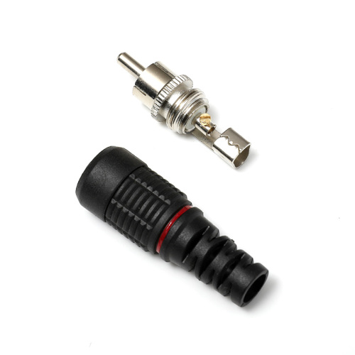 RCA Male Solderless Connector with Boot