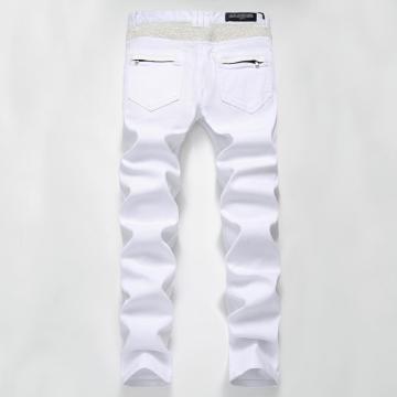 New Urban Fashion Men's Folds Tight Jeans