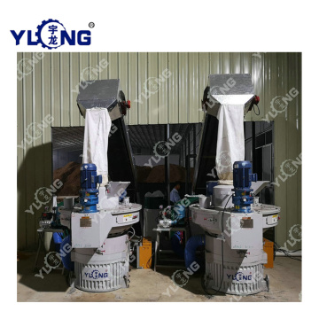 Wood Logs Sawdust Pellet Mill เครื่องจักร