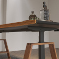 Office Lifting Desk Wooden A-shape Electric Standing Desk