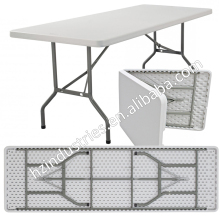 The utility wood round folding dining table