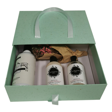 Custom biodegradable cosmetic drawer box packaging