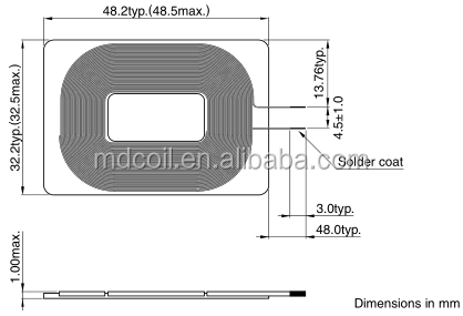 Copper coil for sale/air core inductor coils/wireless tv antenna