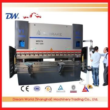 WC67K imported cylinder bending machine, cnc bending machine press brake