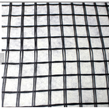 Geogrid en fibre de verre Geogrid lié au tissu non tissé