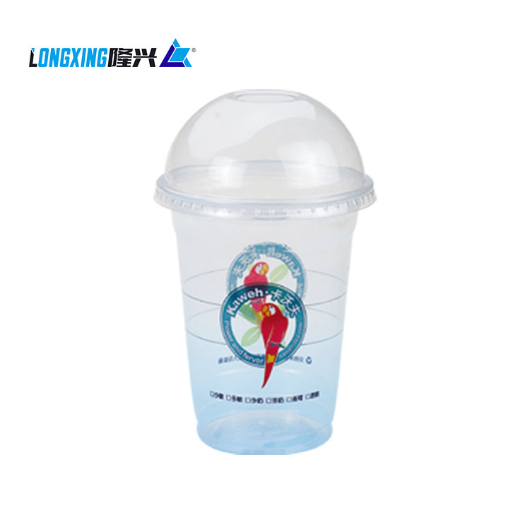 manufacturer wholesale food grade disposable 12 oz custom logo printed clear plastic boba tea cup