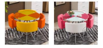 Morden desgin square Glass Coffee Table Sets