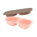 Baby one-piece Silicone Suction Double Bowl
