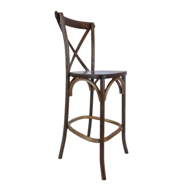 Wholesale Traditional Elm Wood Bar Cross Back Chairs from Factory