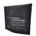 Bio plastics standing zipper coffee bag with green PE