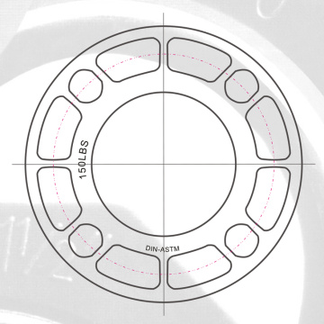 ASTM SCH80 UPVC Van Stone Flange Dark Grey