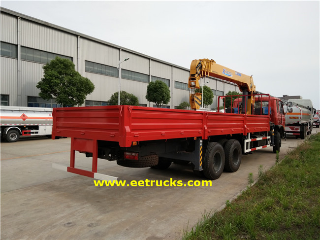 Dongfeng 12 Wheeler 10T Hydraulic Crane Trucks