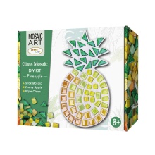 Multicolor DIY Handmade Crystal Glass Mosaic Pineapple