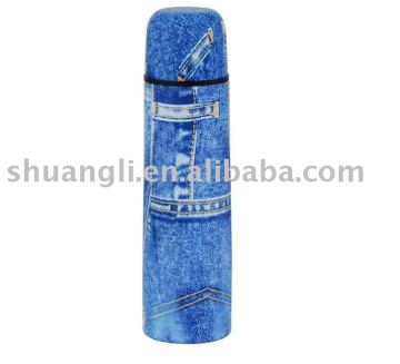 Double wall stainless steel Bullet vacuum flask