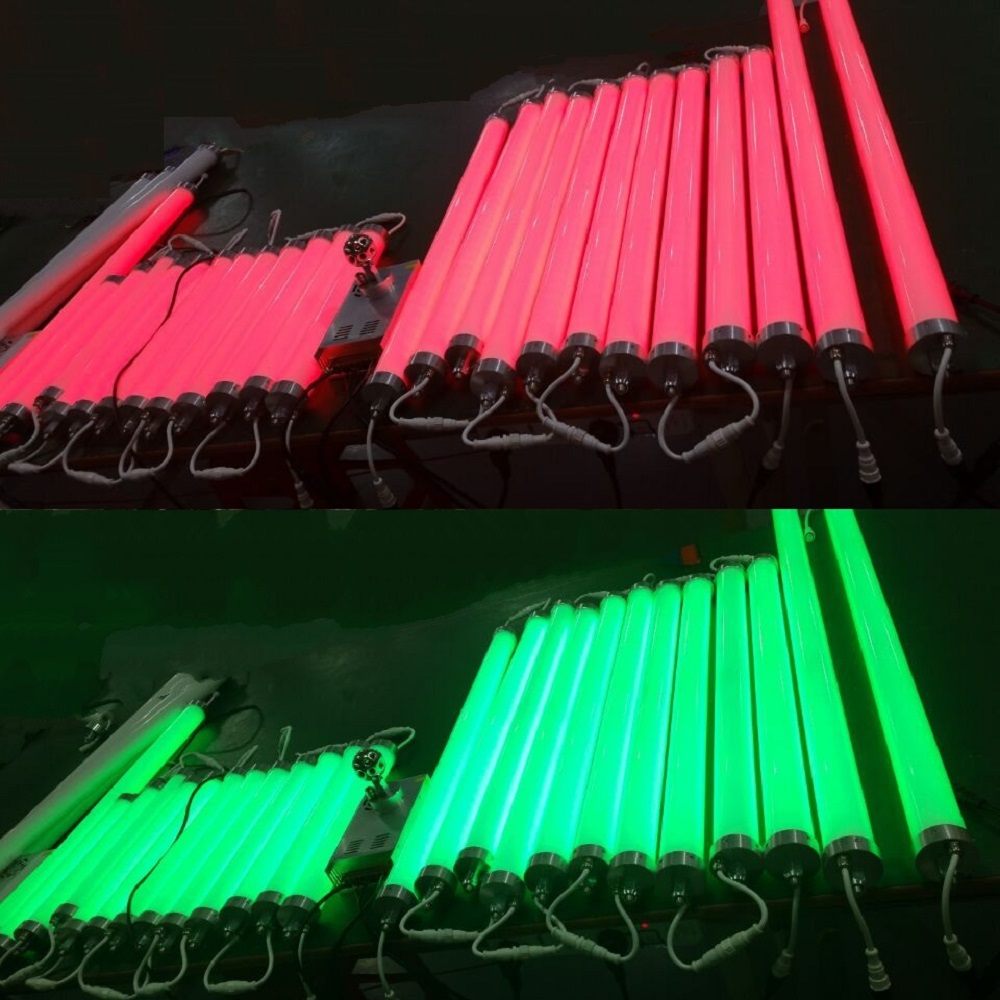 3D madrix ledak lampu tabung RGB