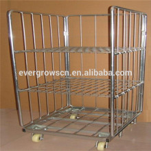 Material handling equipment steel roll container