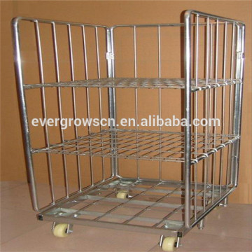 Material handling equipment steel roll container