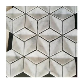 Rhombus Marble Mosaic Interlock Chips Fiber Net