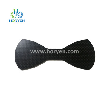 OEM Light Weight Black Carbon Fibre Cnc Bowtie