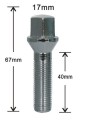 17mm hex lug cıvata