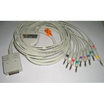 Burdick EKG cable with leadwires (4.0 Banana )