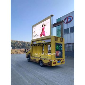 Yuejin 4x2 Caminhão de publicidade em cores ao ar livre ao ar livre