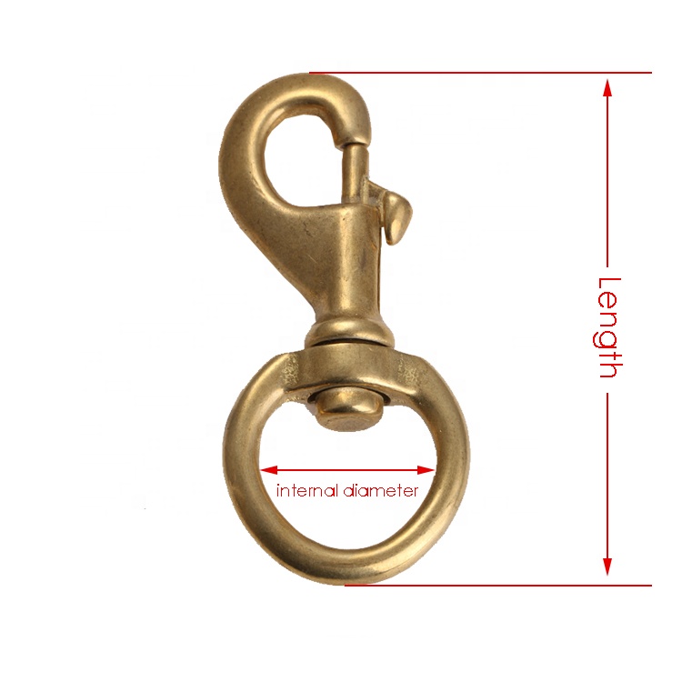 Brass Stainless Steel Dog Chain Leather Craft Diving Snorkeling Equipment Wivel Swivel Bolt Snap