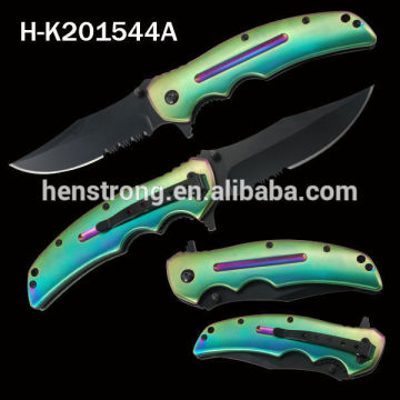 Colorful Outdoor Survival Tool Aluminum Pocket Chinese Knife