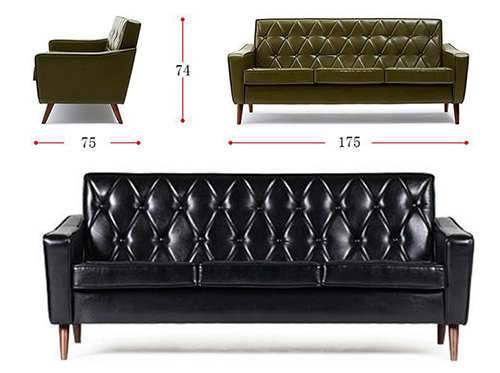 Leather Combination Sofa