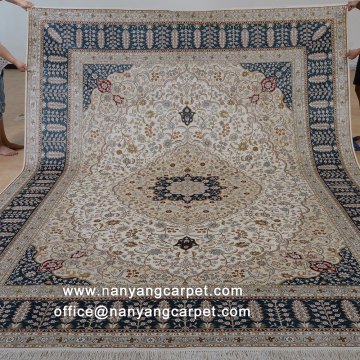 9'x12'Hand Knotted Pure Silk Traditional Carpet